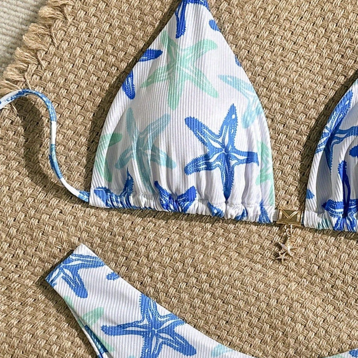 Damen Triangel-Bikini mit maritimen Sternenmotiv Echo Archiv