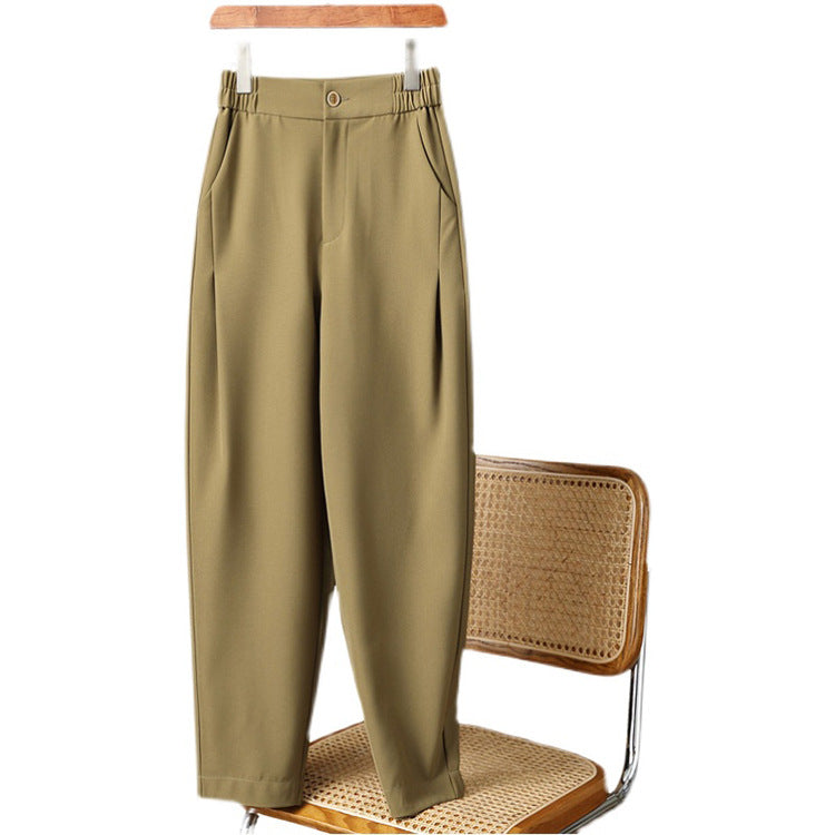 Damen Hochtaillierte tapered Anzughose mit elastischem Rückbund, Bügelfalte & Eingrifftaschen Echo Archiv