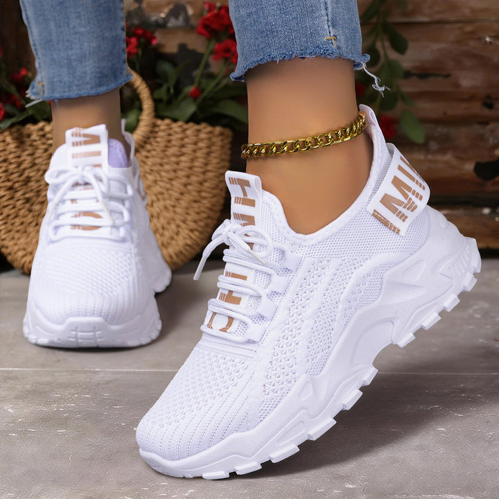 Damen Leichte und atmungsaktive Sport Sneakers mit elastischer Sohle – Lioré