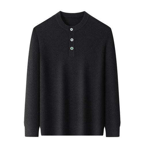 Herren warmer Strickpullover mit Knopfleiste Echoarchiv