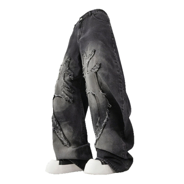 Herren Weit geschnittene Destroyed Jeans Echoarchiv