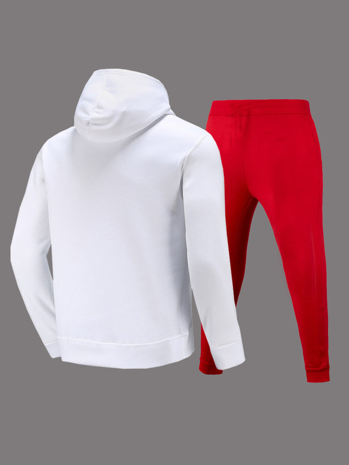 Herren Hoodie und Jogginghose Set mit auffälligem Grafikelement Echoarchiv