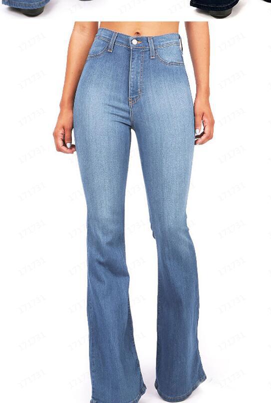 Damen nan Jeans mit hohem Bund und leichtem Schlag Echo Archiv