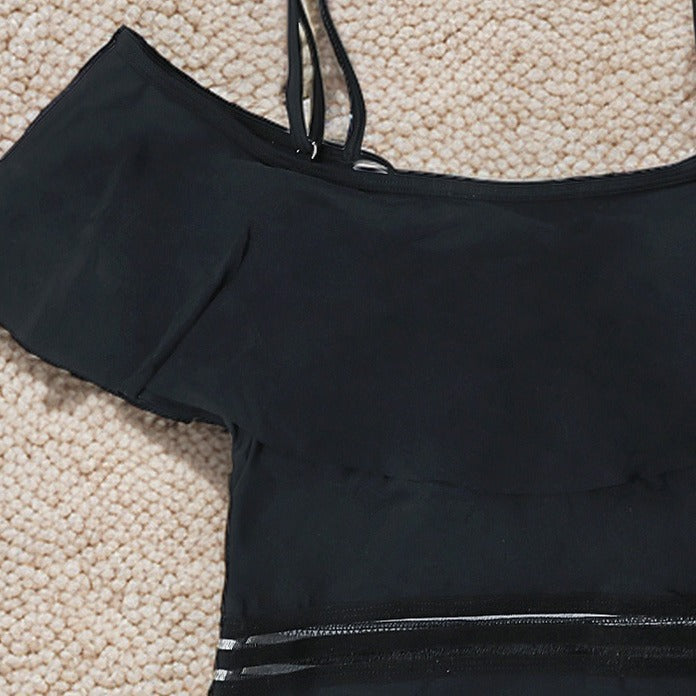 Damen Off-Shoulder Badeanzug Echo Archiv