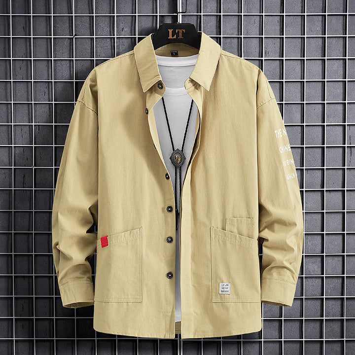 Herren lässige Overshirtjacke mit praktischen Taschen und modischem Design Echoarchiv