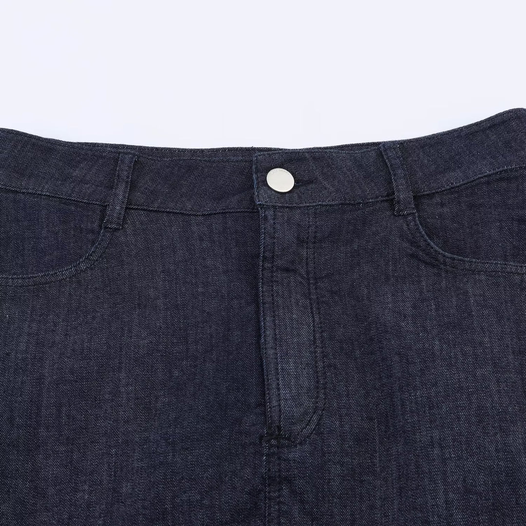 Damen Jeansrock mit eleganter Spitze und Knopfdetails Echo Archiv
