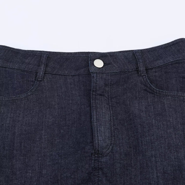 Damen Jeansrock mit eleganter Spitze und Knopfdetails Echo Archiv