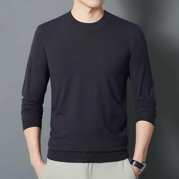 Herren Feiner Rundhalspullover aus Feinstrick mit schmaler Silhouette Echo Archiv