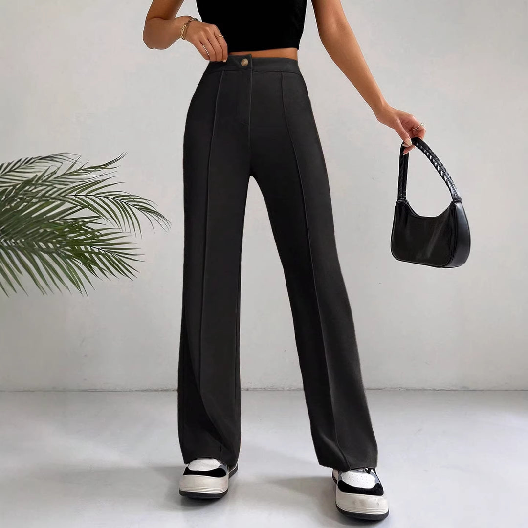 Damen Elegante und hoch geschnittene Stoffhose Echo Archiv