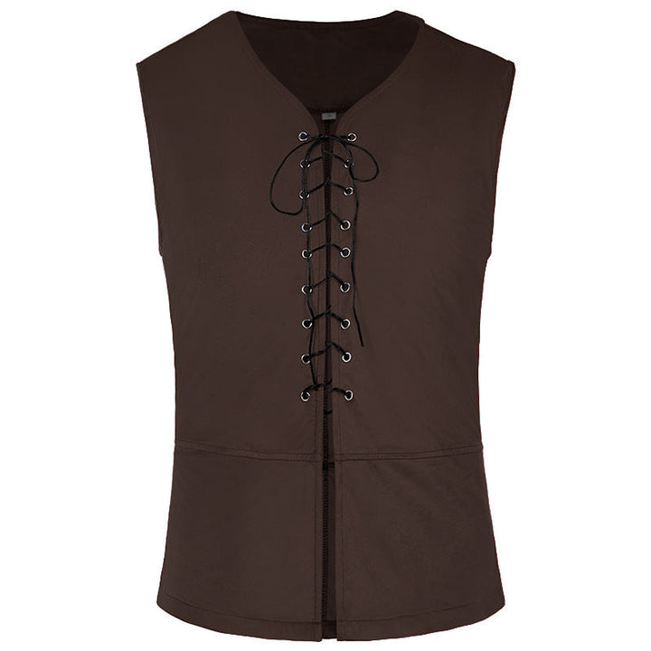 Damen historische Spitzenbluse mit markanten Schnürdetails – Élovi