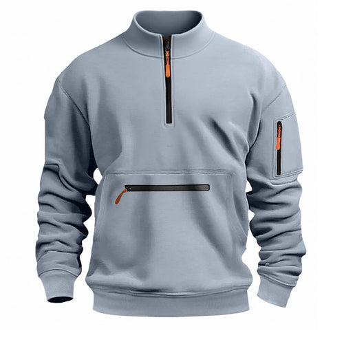 Herren funktionale Sweatshirt mit Reißverschluss Echoarchiv