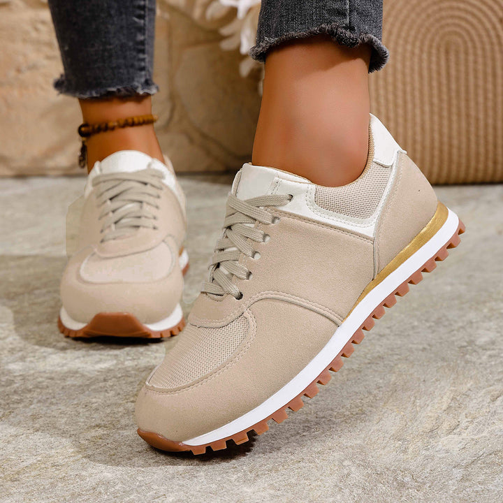Damen leichte Retro-Lauf- und Freizeitsneaker mit gepolstertem Komfortfußbett und griffiger Profilsohle Echo Archiv