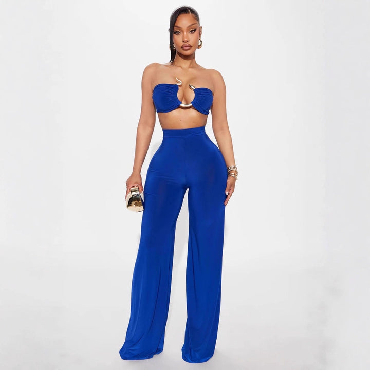 Damen Cut-Out Oberteil mit high-waisted Hose Echo Archiv