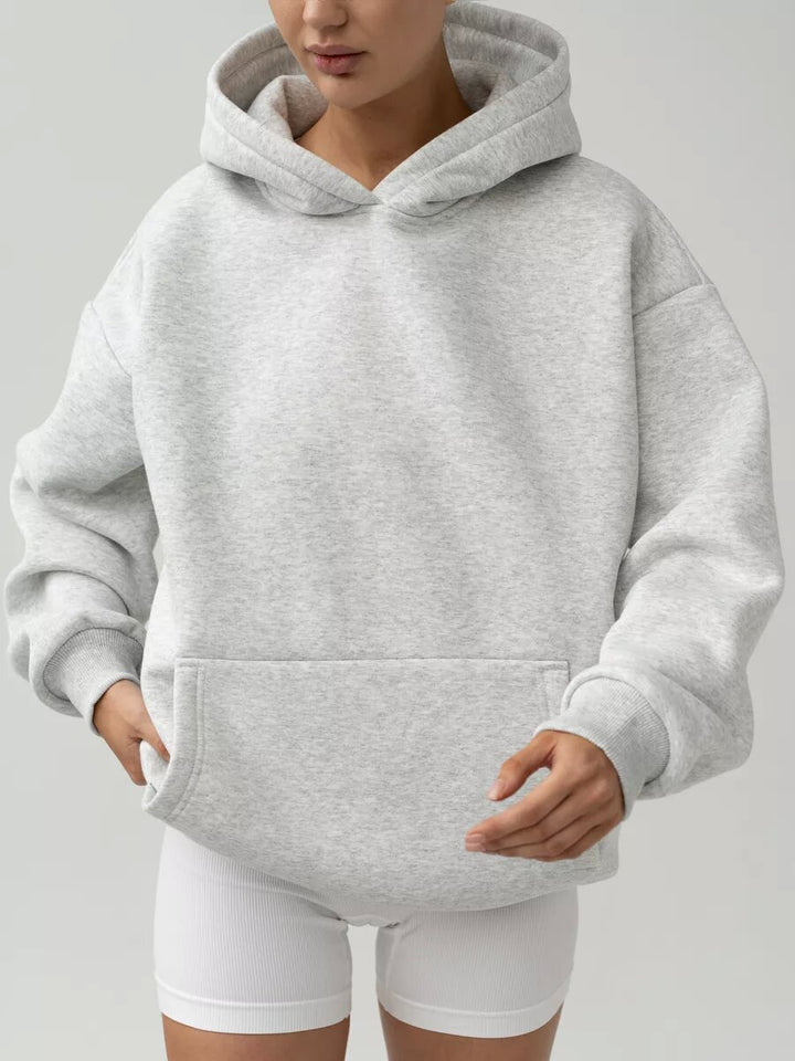 Damen nan oversized Kapuzenpullover mit Kängurutasche und dropped-shoulder Schnitt Echo Archiv