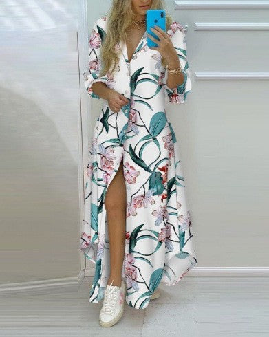 Damen Kimono-Robe mit Printdesign Echoarchiv