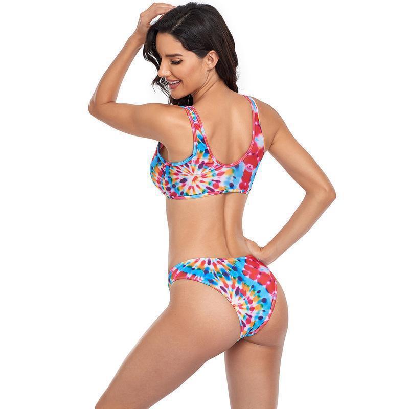 Damen Bikini-Set mit floralem Design und modernem Cut-Out Echo Archiv