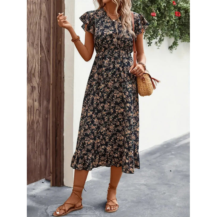 Damen Midikleid mit floralem Design Echo Archiv