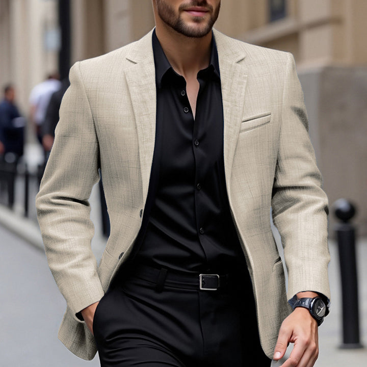 Herren eleganter strukturierten Blazer Echoarchiv