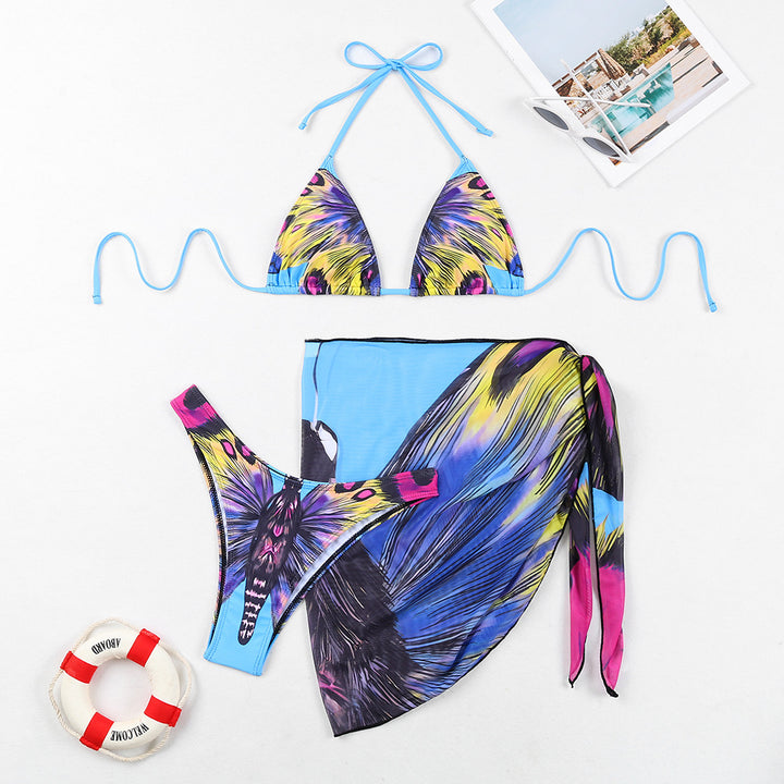 Damen Triangel-Bikini-Set mit schickem Wickelrock Echo Archiv