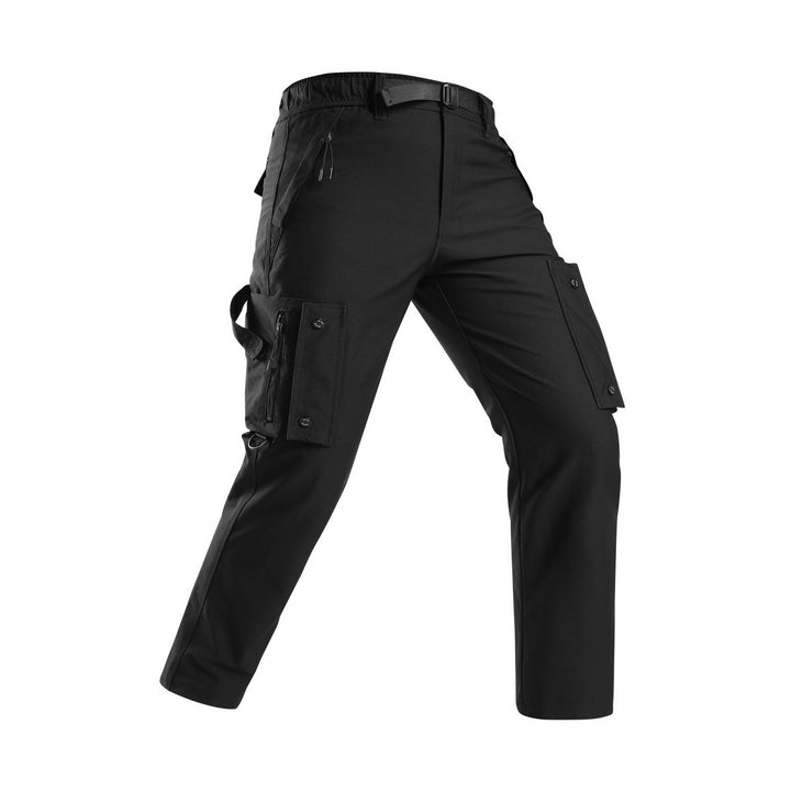 Herren Slim‑Tapered Cargo‑Hose mit Zipper‑Taschen, D‑Ring und Komfortbund Echo Archiv