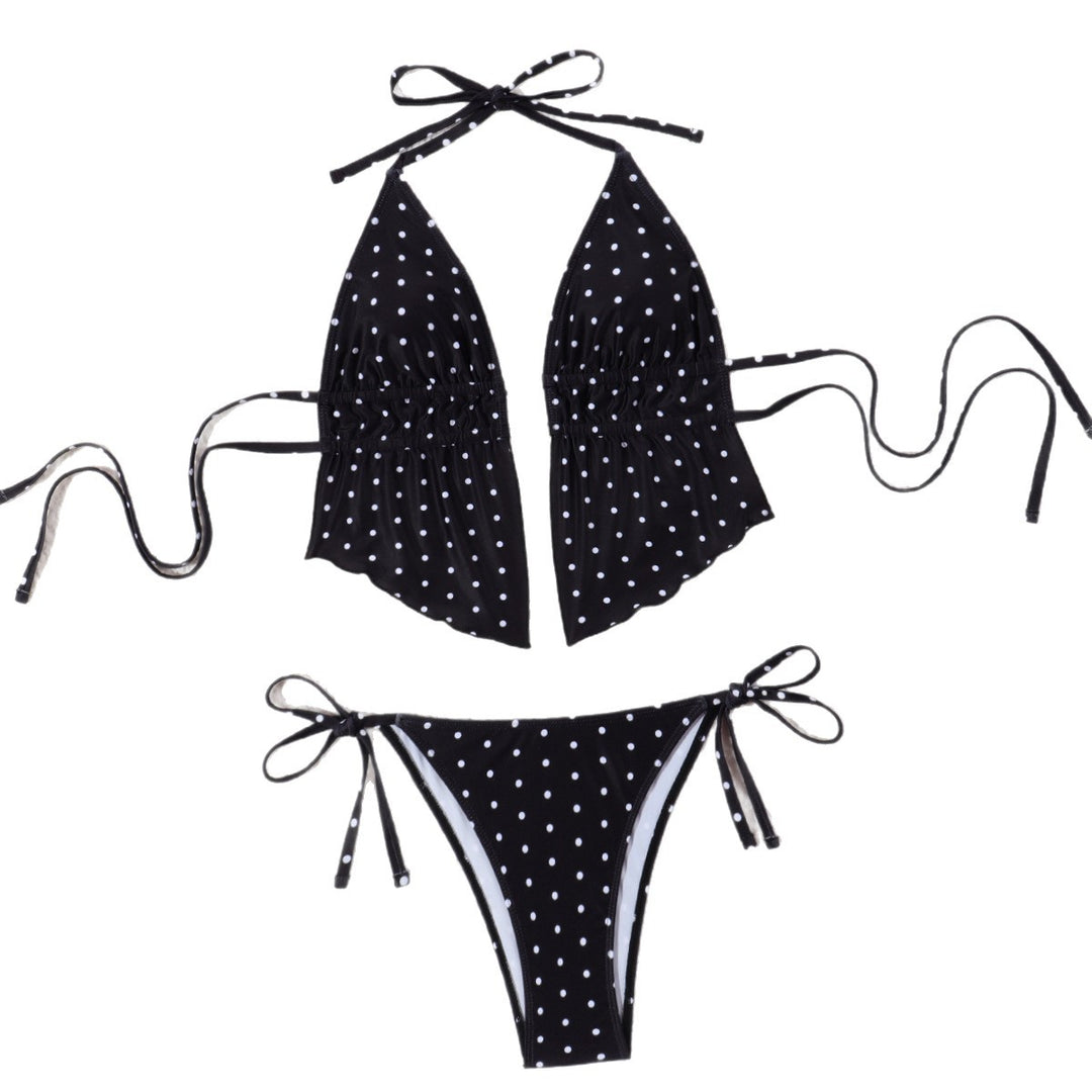 Damen Bikini-Set mit verspieltem Polka-Dot-Muster und verstellbaren Trägern Echo Archiv