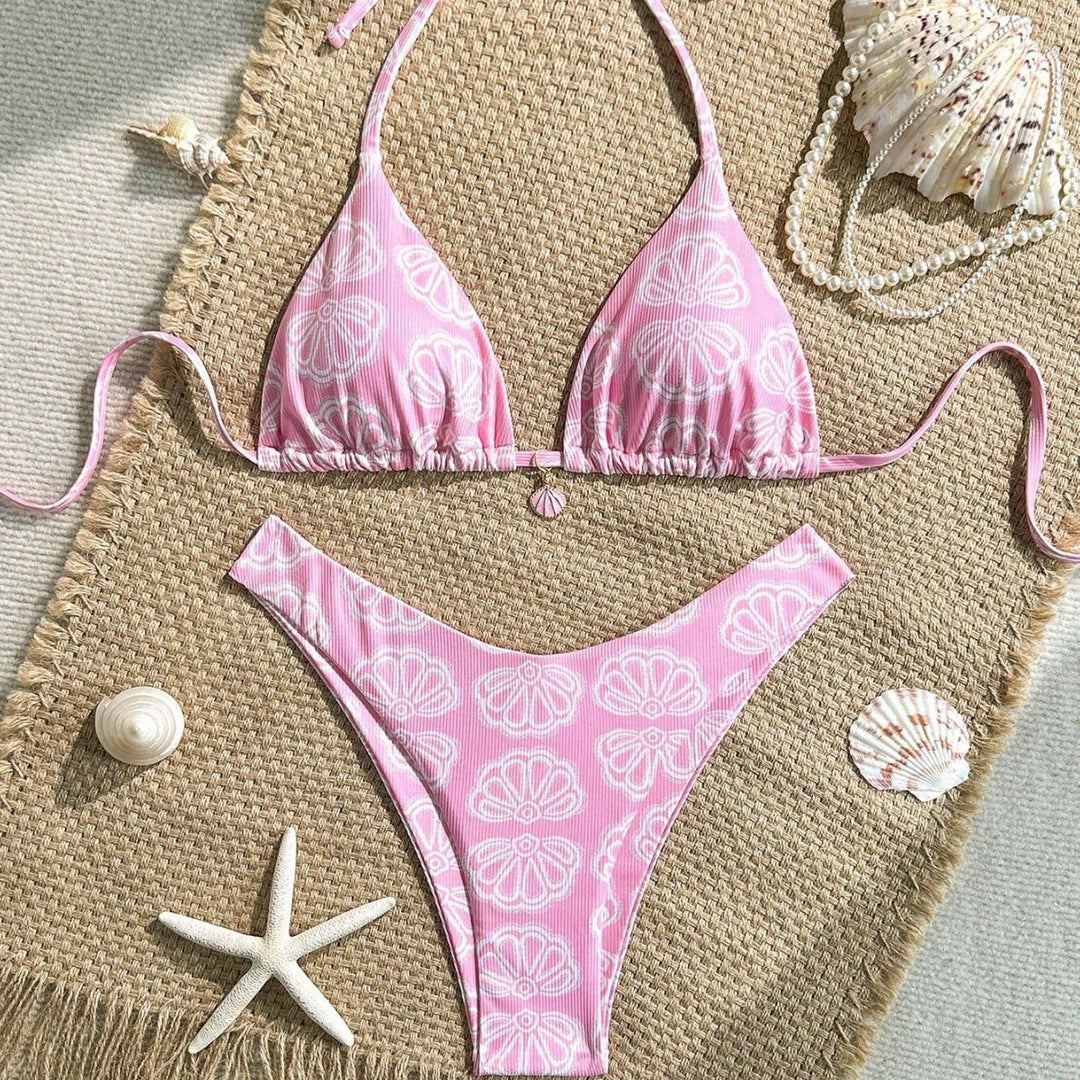 Damen Triangel-Bikini mit floralem Muster und komfortablem Schnitt Echo Archiv