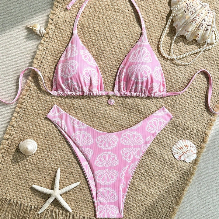 Damen Triangel-Bikini mit floralem Muster und komfortablem Schnitt Echo Archiv