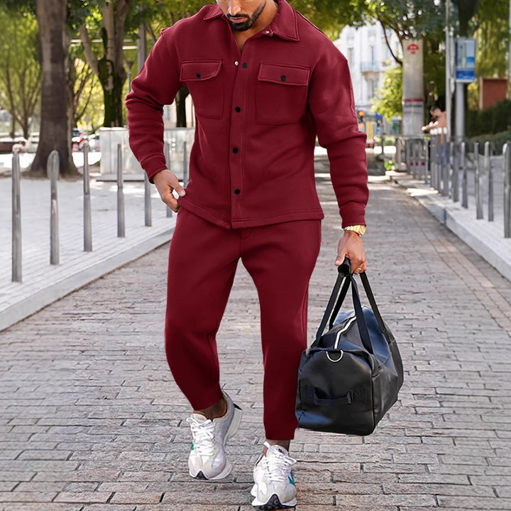 Herren lässige Freizeitjacke mit praktischen Taschen und bequemem Bund Echoarchiv