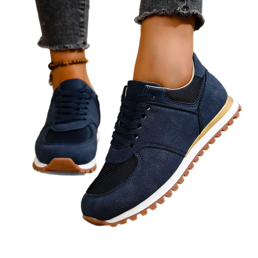 Damen leichte Retro-Lauf- und Freizeitsneaker mit gepolstertem Komfortfußbett und griffiger Profilsohle Echo Archiv