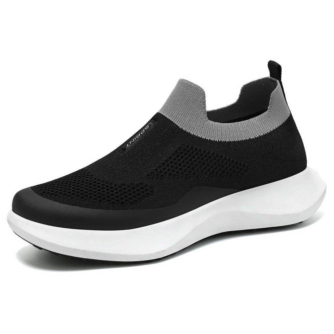 Damen nan leichter Strick-Slip-On Sneaker mit sockenähnlichem Schaft, elastischem Einstieg und ergonomischer Memory-Plateausohle Echo Archiv