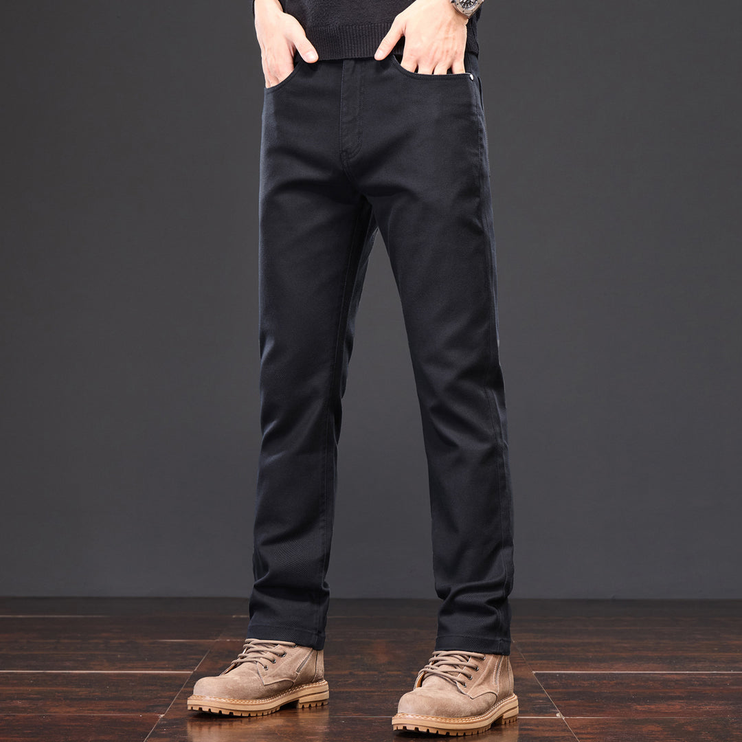 Herren Casual Chino-Hose mit elastischem Bund und modernen Details Echoarchiv