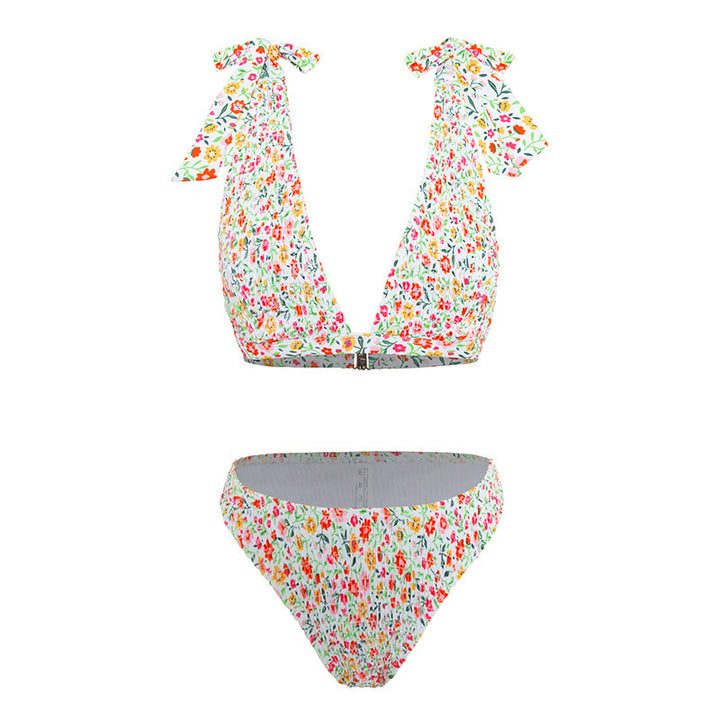 Damen Triangel-Bikini mit verspielten Schleifen Echo Archiv