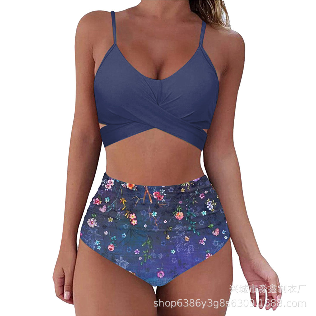 Damen Crop-Top Bikini-Set mit geflochtenem Design Echo Archiv