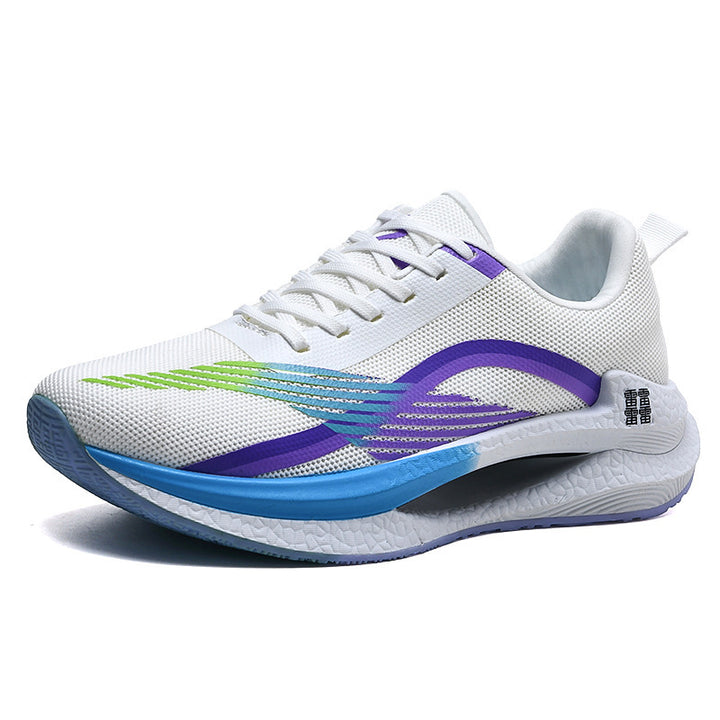 Unisex leichte Dämpfungs-Laufschuhe mit atmungsaktivem Mesh-Oberteil, seitlicher Energielaufsohle und Fersen-Zuglasche – Tavélo