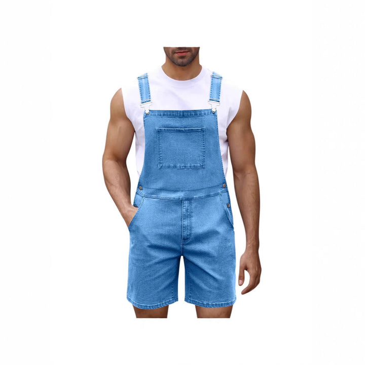 Herren Lässige Denim-Latzhose Echoarchiv