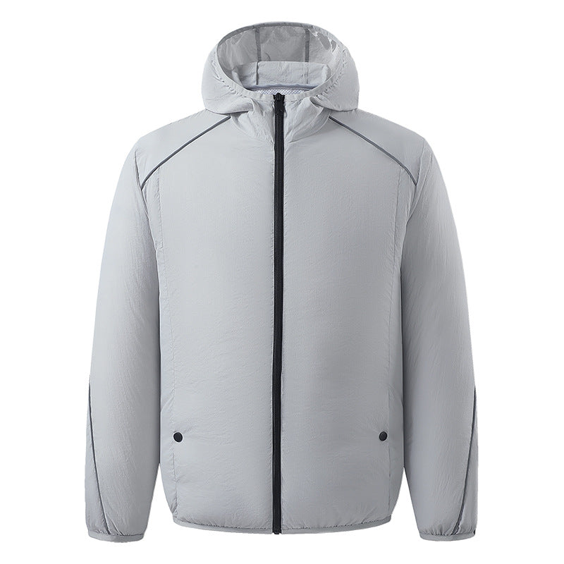 Herren nan leichte wasserdichte Kapuzenjacke winddicht mit reflektierenden Details Echo Archiv
