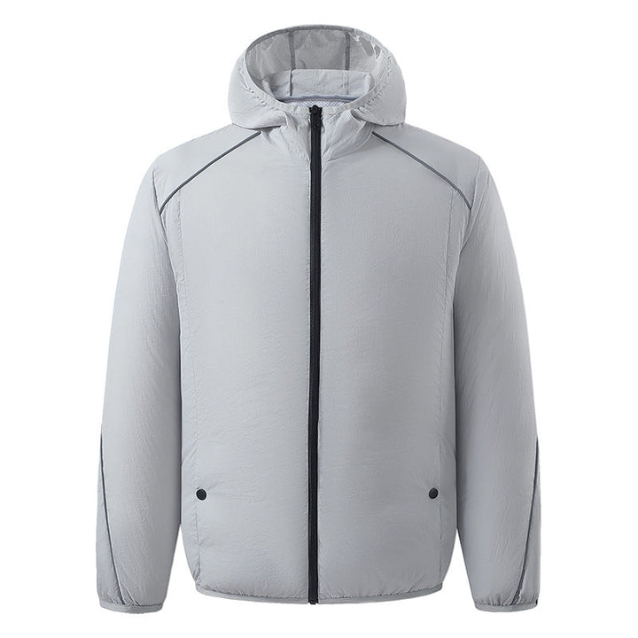 Herren nan leichte wasserdichte Kapuzenjacke winddicht mit reflektierenden Details Echo Archiv