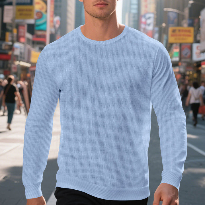 Herren hochwertiger Langarmpullover Echoarchiv