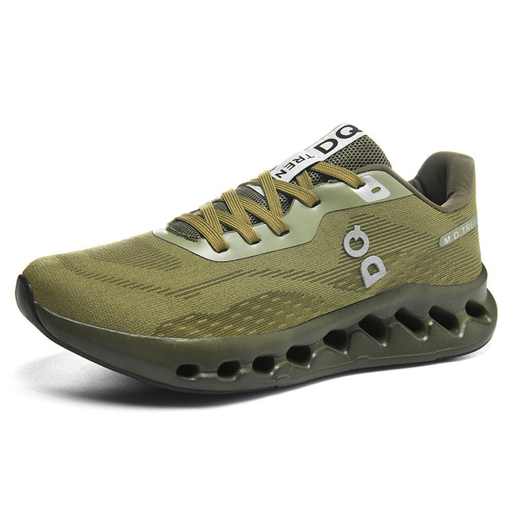 Herren Trailinspirierter Komfort-Sneaker mit ventilierter Hohlkammer-Dämpfung und nahtlosem Strickoberteil – Norré