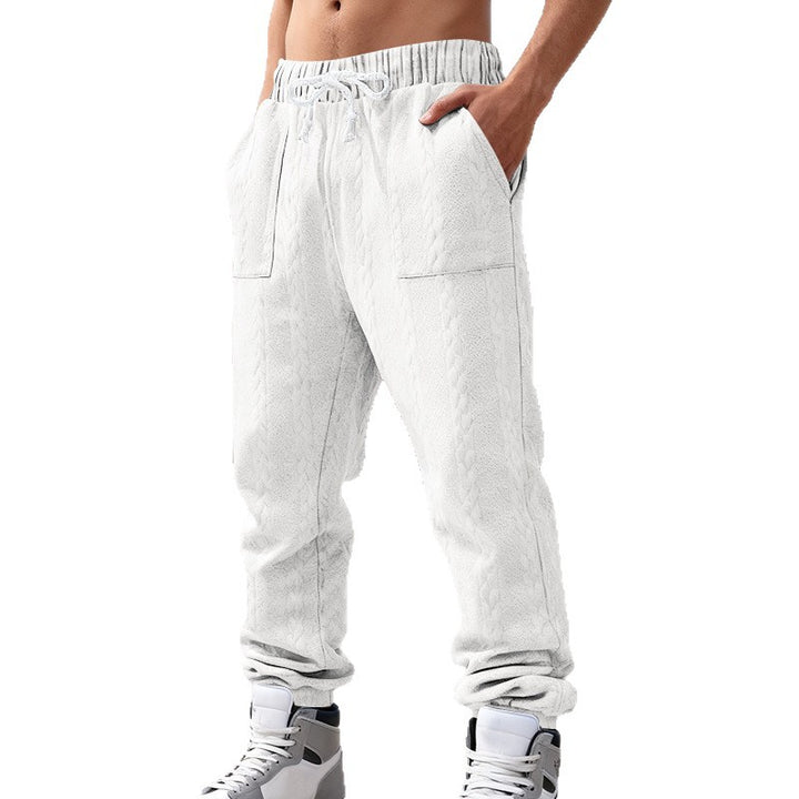 Herren Gemütliche Fleece-Jogginghose mit elastischem Bund und praktischen Taschen Echoarchiv