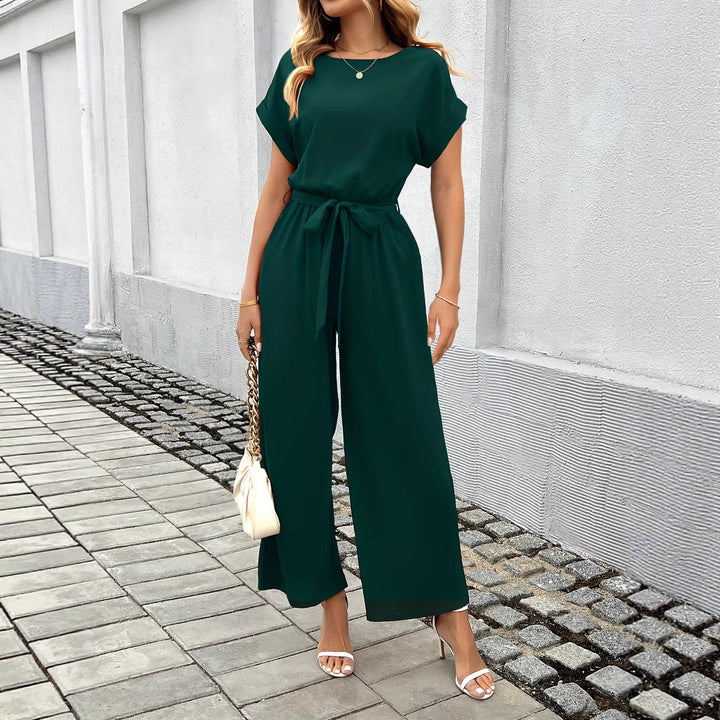 Damen Eleganter Jumpsuit mit Taillengürtel Echo Archiv