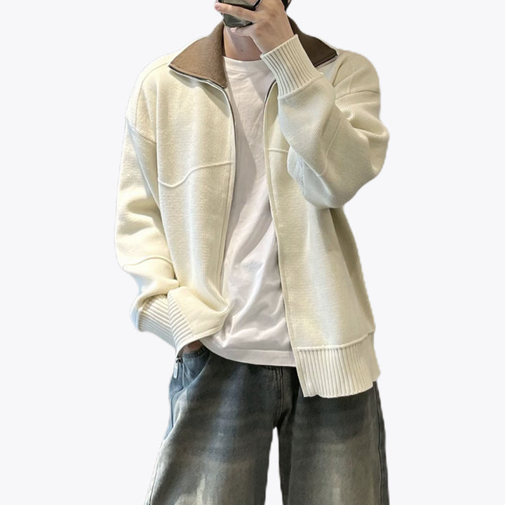 Herren Sportliche und modische Strickjacke Echo Archiv