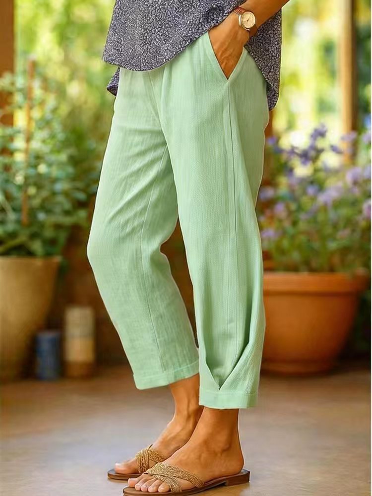 Damen Weite Leinenhose Echo Archiv