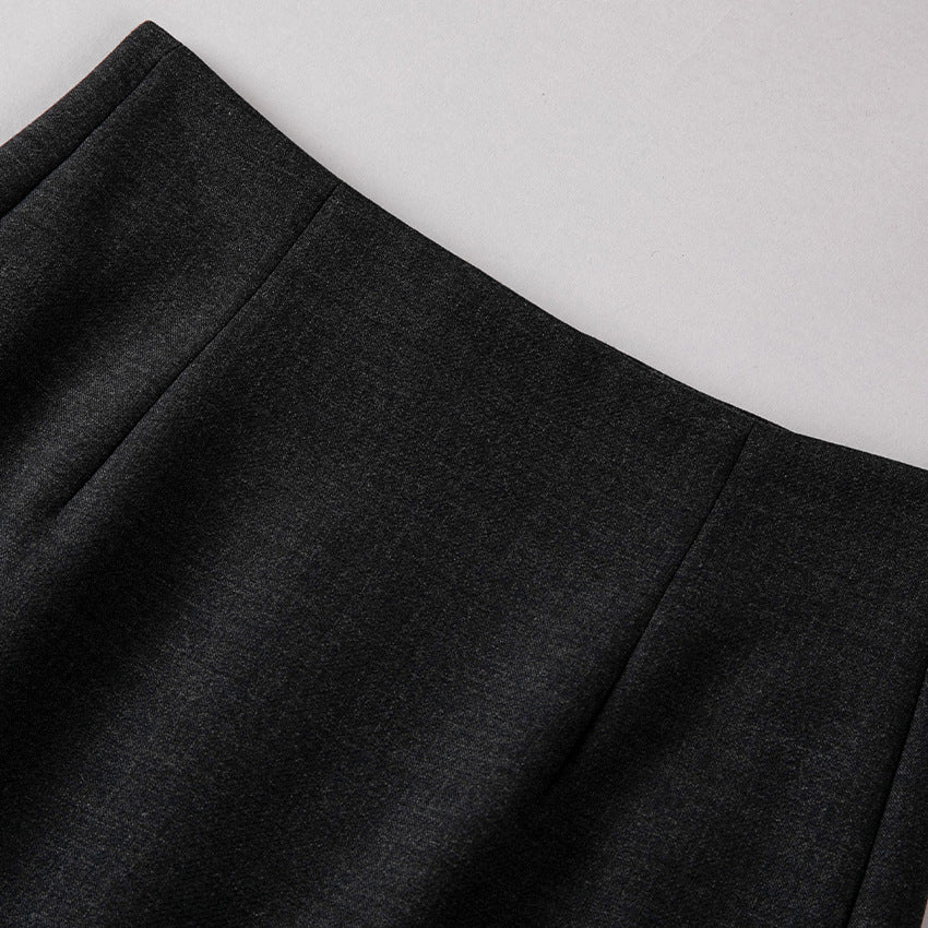 Damen Maxirock aus Feinstrick mit geradem Fall und hoher Taille Echoarchiv