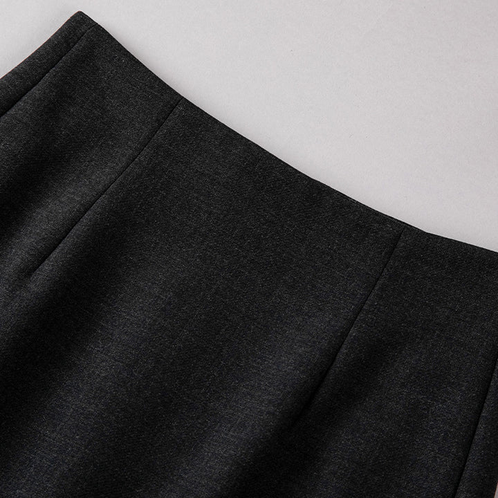 Damen Maxirock aus Feinstrick mit geradem Fall und hoher Taille Echoarchiv