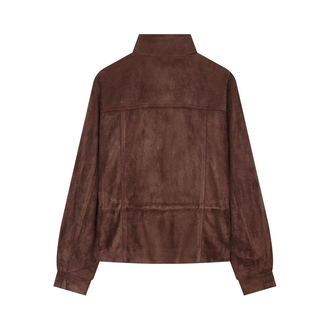 Damen Kurzer Wildlederoptik-Blouson mit Tunnelzugtaillierung Echo Archiv
