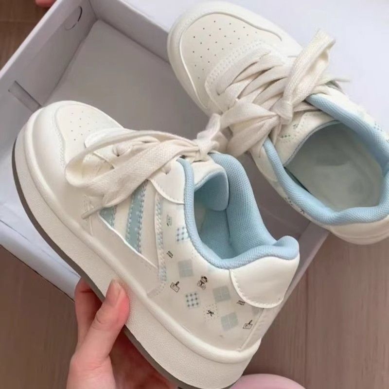Damen Sneakers mit Karo-Muster und gepolsterter Sohle Echo Archiv