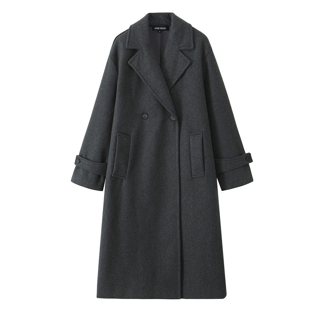Damen 90+ doppelreihiger Wollmix-Mantel mit Oversize-Schnitt und Reverskragen Echo Archiv