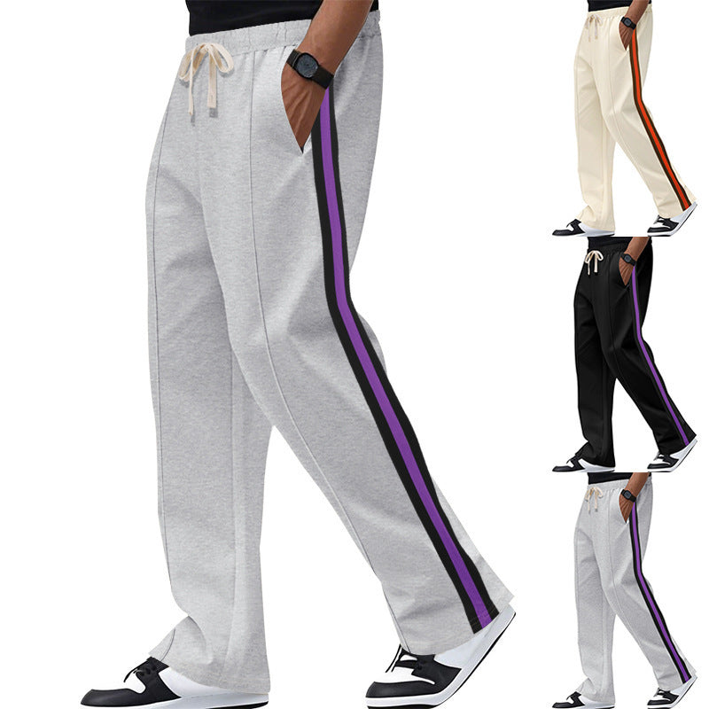 Herren Freizeitliche Sporthose im urbanen Stil mit kontrastierenden Streifen Echoarchiv