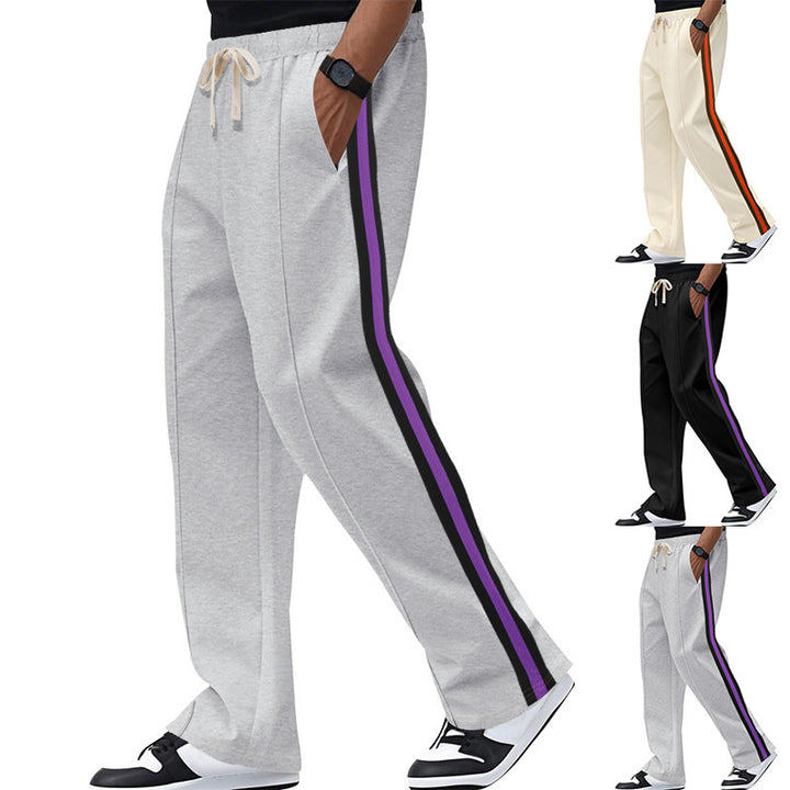 Herren Freizeitliche Sporthose im urbanen Stil mit kontrastierenden Streifen Echoarchiv